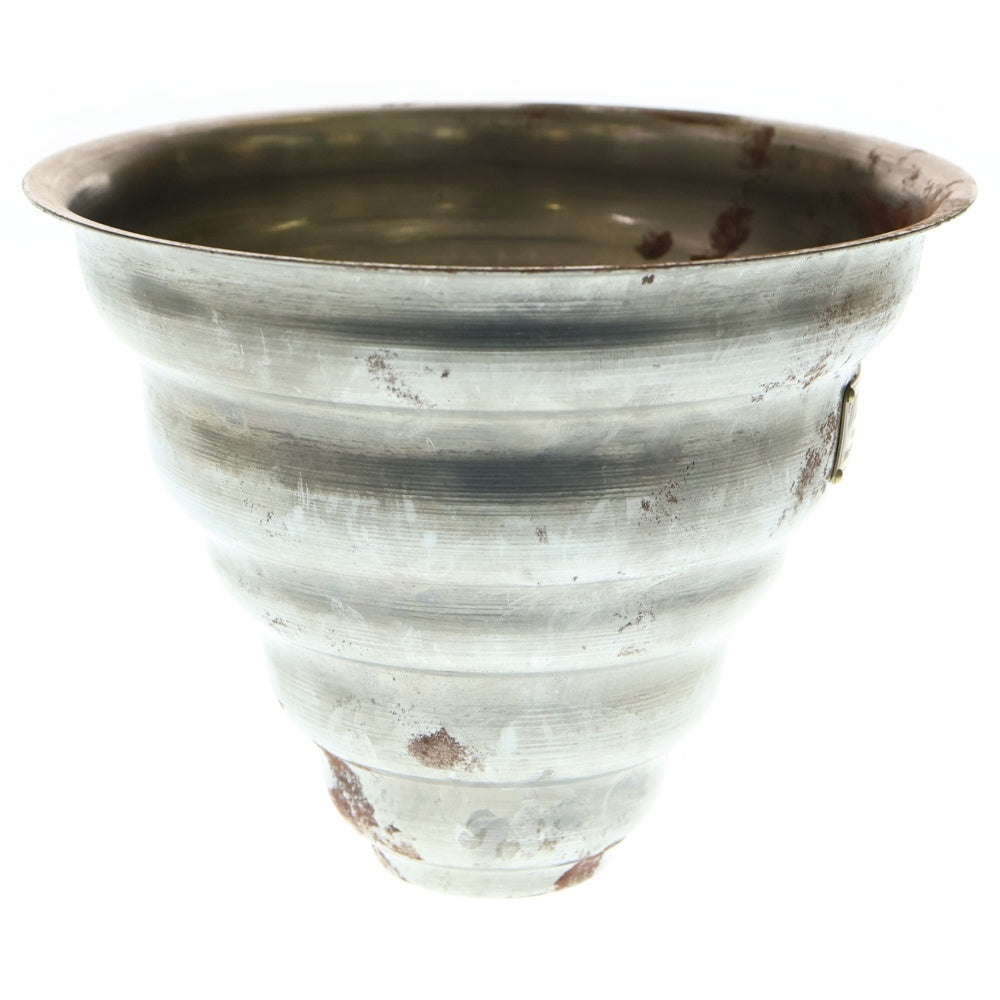 m&m(エムアンドエム) ×MASSES POT TYPE 6 - Bibendum STEEL / MEDIUM マシス ビバンダム 鉄鉢 ポット シルバー