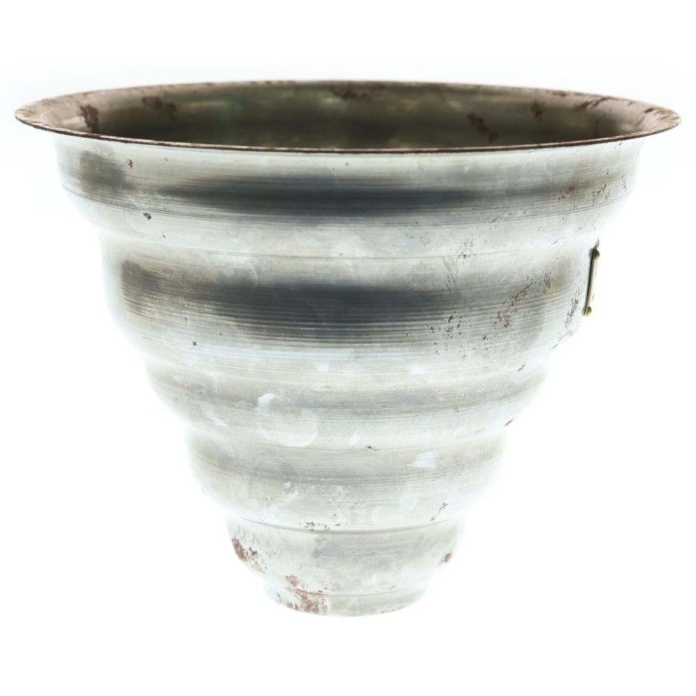 m&m(エムアンドエム) ×MASSES POT TYPE 6 - Bibendum STEEL / MEDIUM マシス ビバンダム 鉄鉢 ポット シルバー