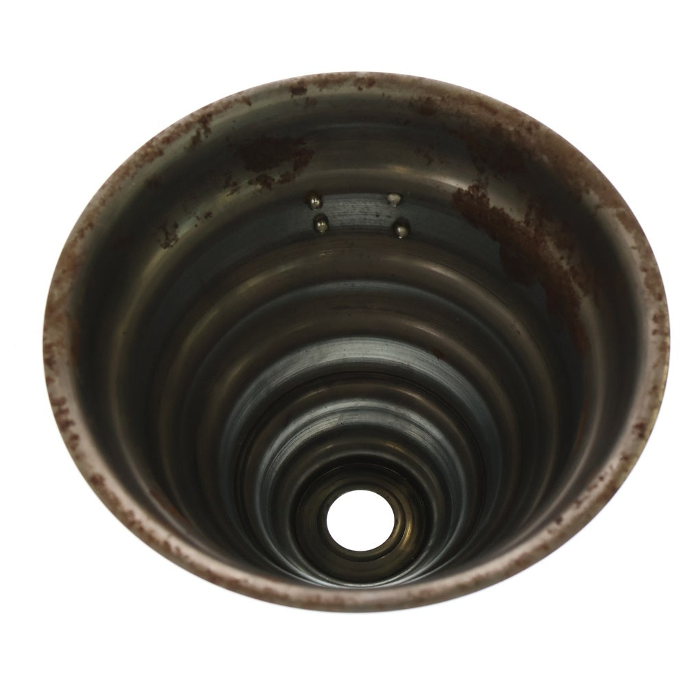 m&m(エムアンドエム) ×MASSES POT TYPE 6 - Bibendum STEEL / MEDIUM マシス ビバンダム 鉄鉢 ポット シルバー