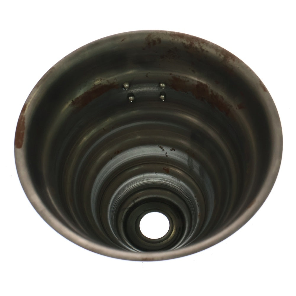 m&m(エムアンドエム) ×MASSES POT TYPE 6 - Bibendum STEEL / MEDIUM マシス ビバンダム 鉄鉢 ポット シルバー