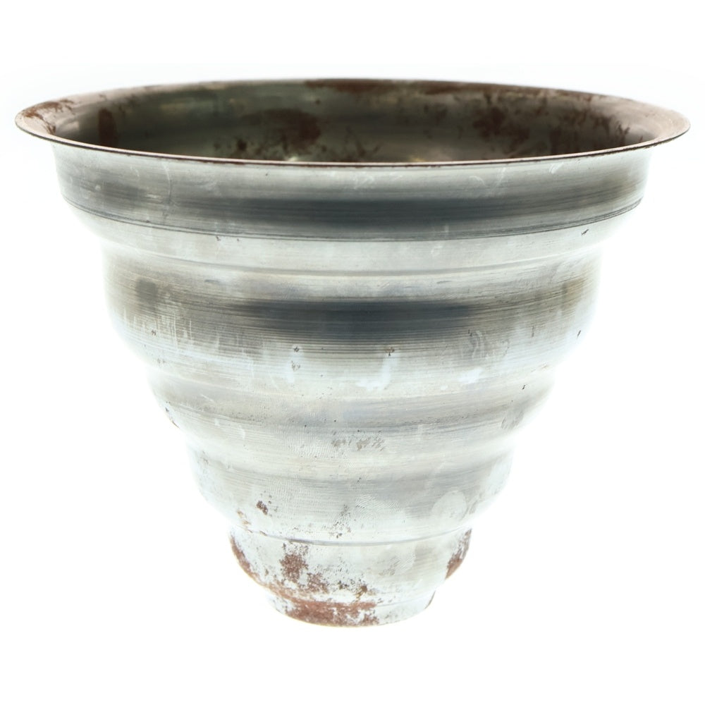 m&m(エムアンドエム) ×MASSES POT TYPE 6 - Bibendum STEEL / MEDIUM マシス ビバンダム 鉄鉢 ポット シルバー