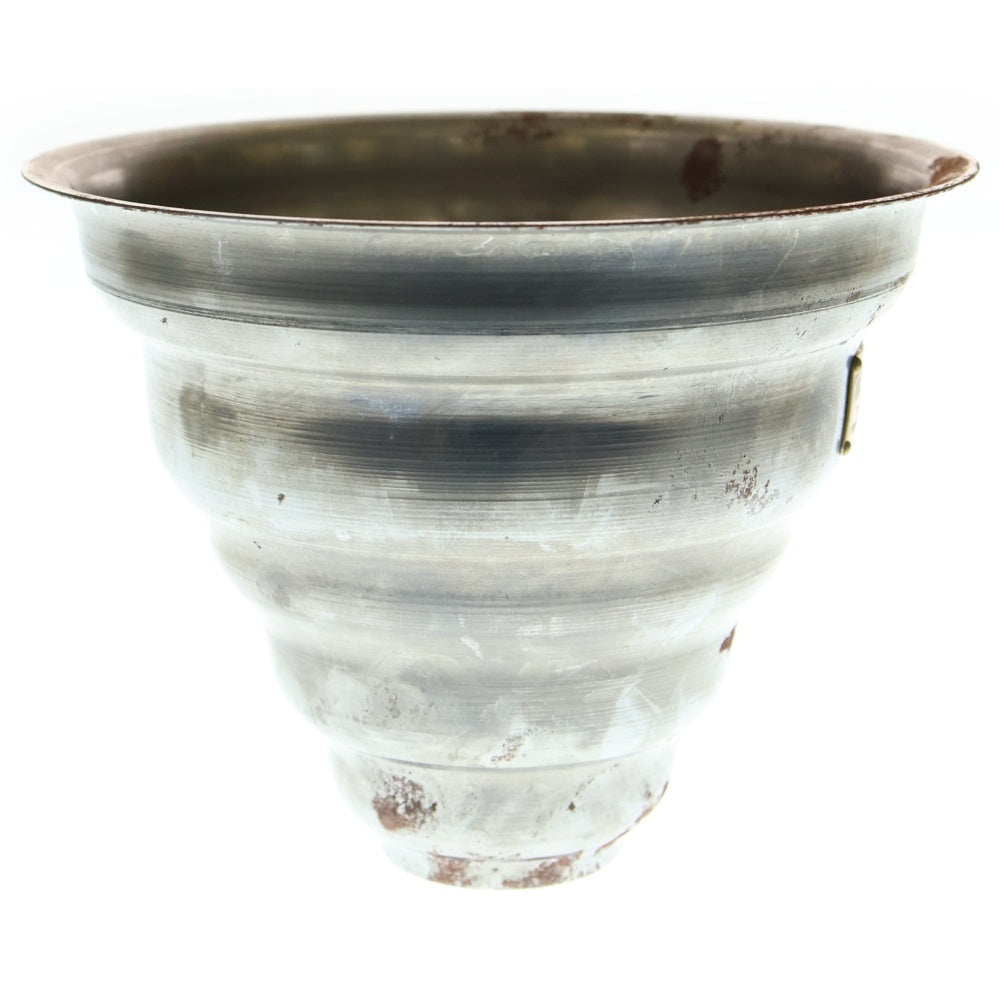 m&m(エムアンドエム) ×MASSES POT TYPE 6 - Bibendum STEEL / MEDIUM マシス ビバンダム 鉄鉢 ポット シルバー