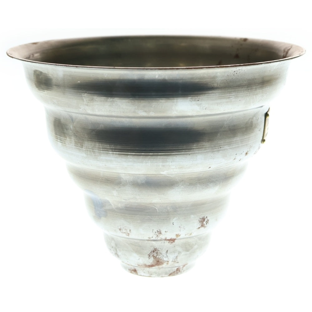 m&m(エムアンドエム) ×MASSES POT TYPE 6 - Bibendum STEEL / MEDIUM マシス ビバンダム 鉄鉢 ポット シルバー