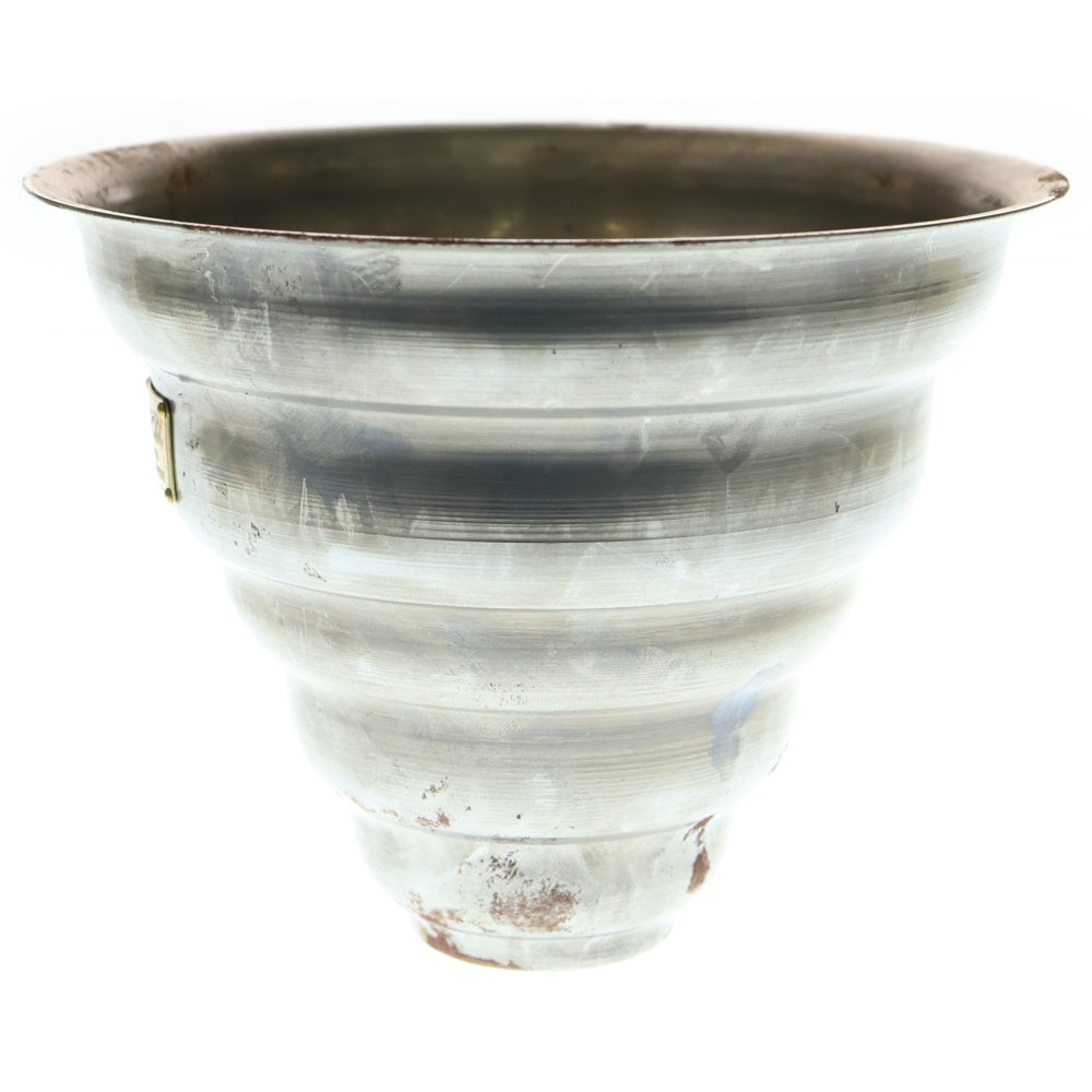 m&m(エムアンドエム) ×MASSES POT TYPE 6 - Bibendum STEEL / MEDIUM マシス ビバンダム 鉄鉢 ポット シルバー