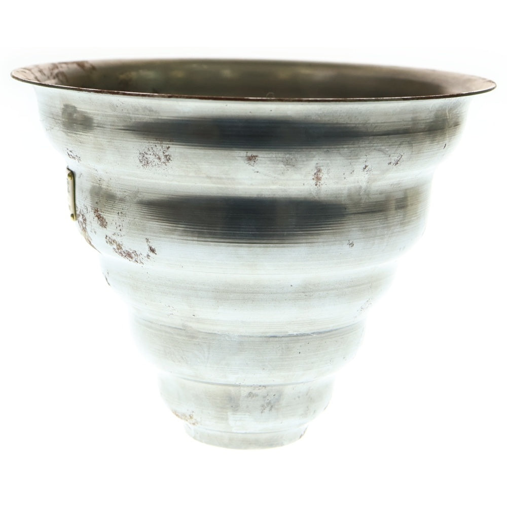 m&m(エムアンドエム) ×MASSES POT TYPE 6 - Bibendum STEEL / MEDIUM マシス ビバンダム 鉄鉢 ポット シルバー