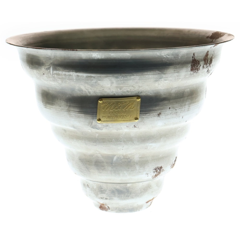 m&m(エムアンドエム) ×MASSES POT TYPE 6 - Bibendum STEEL / MEDIUM マシス ビバンダム 鉄鉢 ポット シルバー