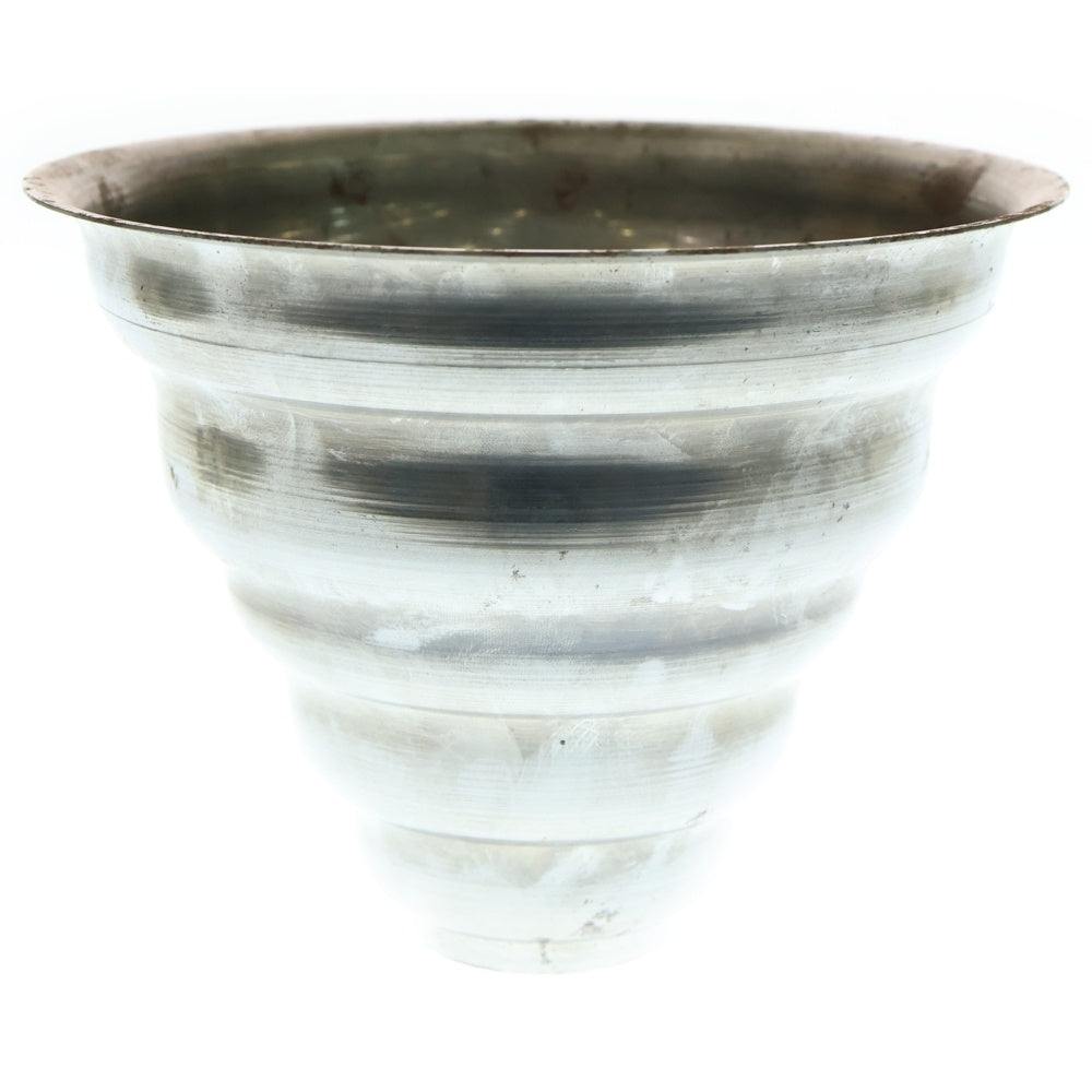 m&m(エムアンドエム) ×MASSES POT TYPE 6 - Bibendum STEEL / MEDIUM マシス ビバンダム 鉄鉢 ポット シルバー