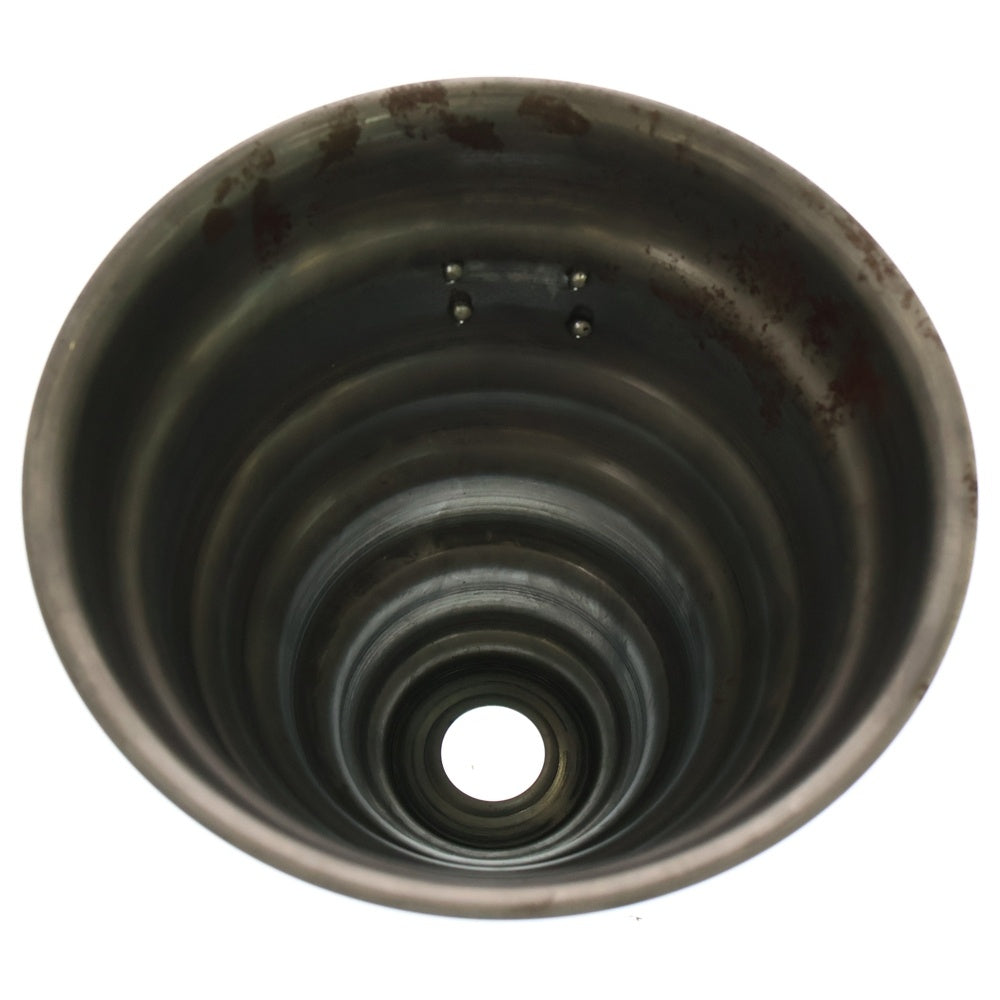 m&m(エムアンドエム) ×MASSES POT TYPE 6 - Bibendum STEEL / MEDIUM マシス ビバンダム 鉄鉢 ポット シルバー