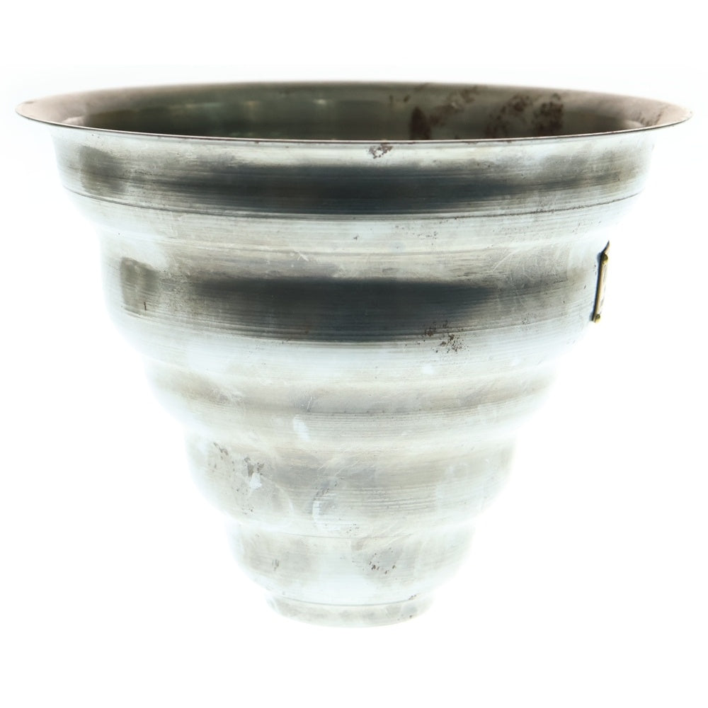 m&m(エムアンドエム) ×MASSES POT TYPE 6 - Bibendum STEEL / MEDIUM マシス ビバンダム 鉄鉢 ポット シルバー