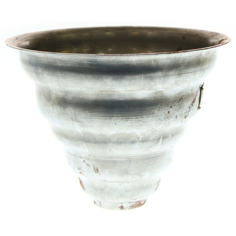 m&m(エムアンドエム) ×MASSES POT TYPE 6 - Bibendum STEEL / MEDIUM マシス ビバンダム 鉄鉢 ポット シルバー