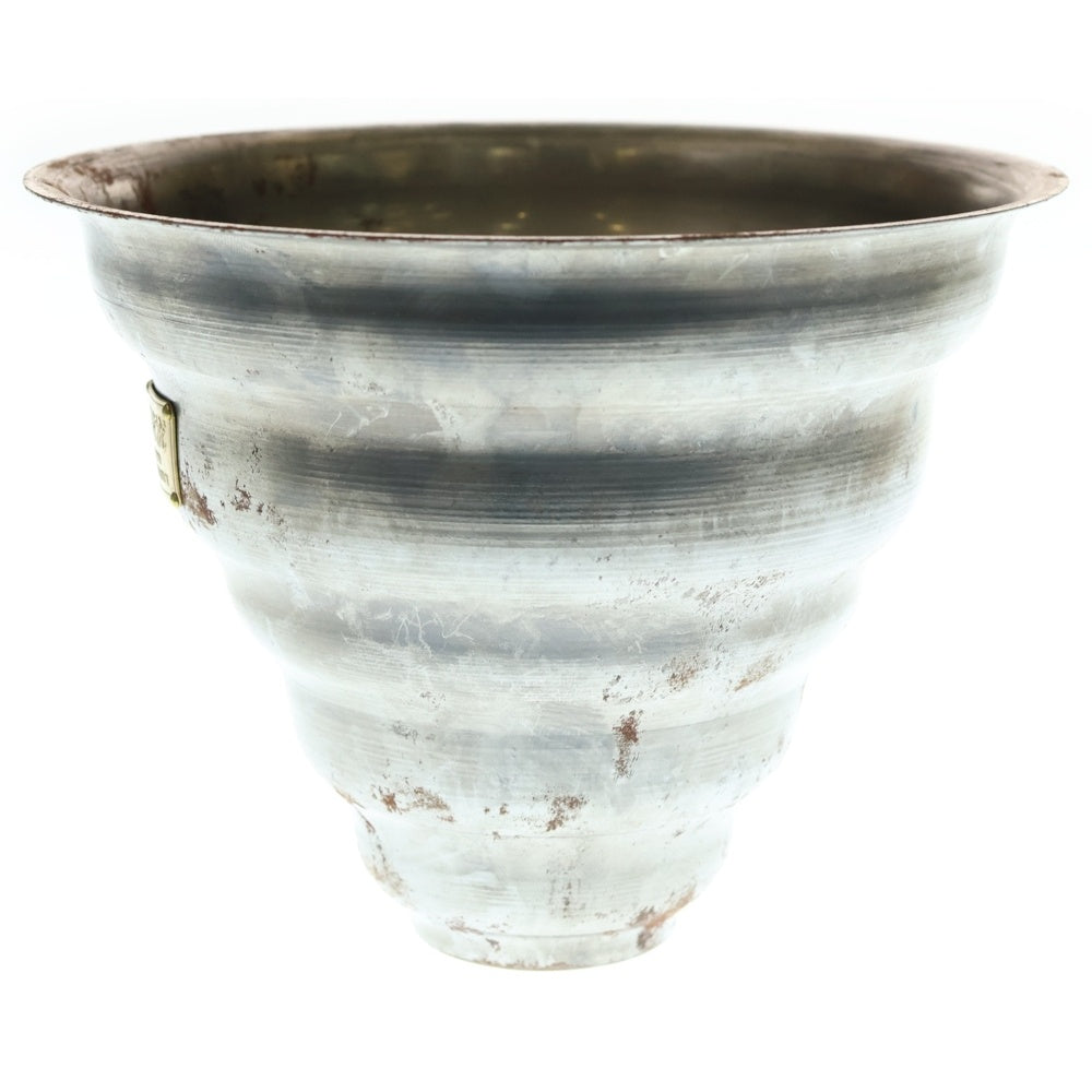 m&m(エムアンドエム) ×MASSES POT TYPE 6 - Bibendum STEEL / MEDIUM マシス ビバンダム 鉄鉢 ポット シルバー