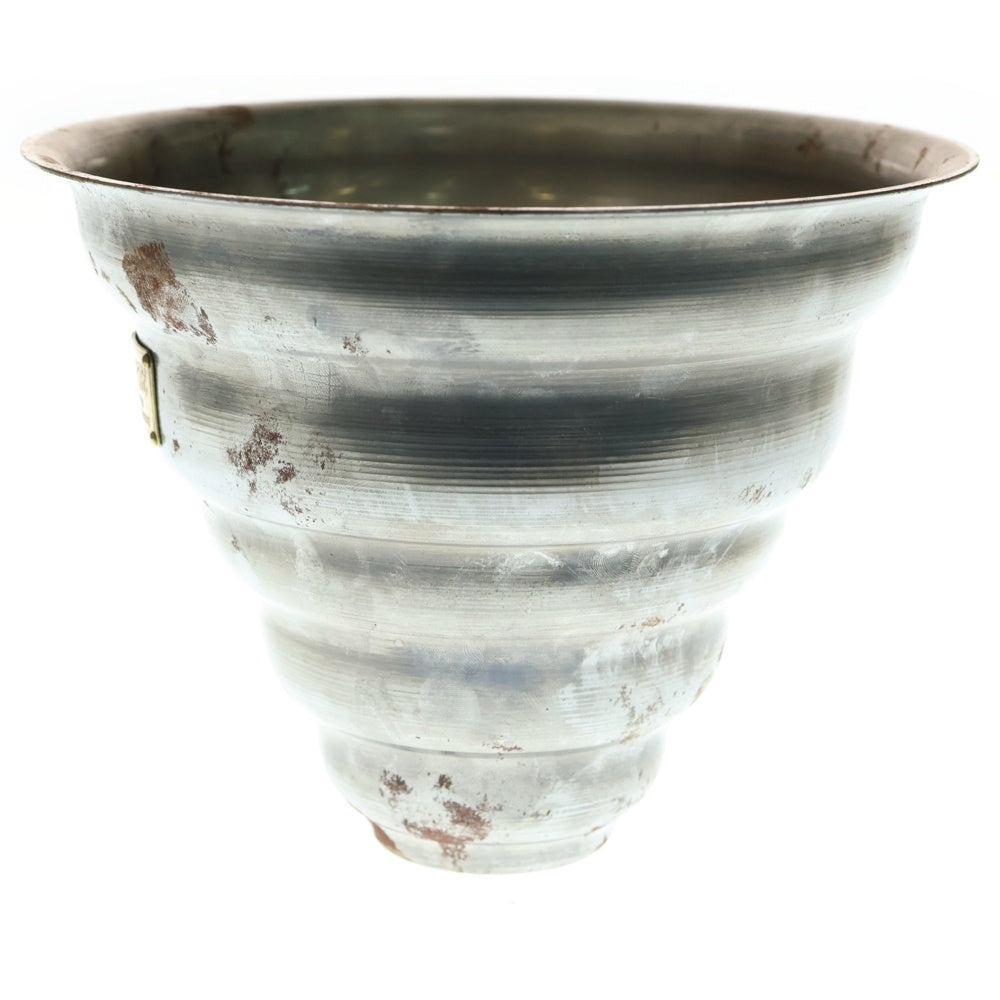 m&m(エムアンドエム) ×MASSES POT TYPE 6 - Bibendum STEEL / MEDIUM マシス ビバンダム 鉄鉢 ポット シルバー