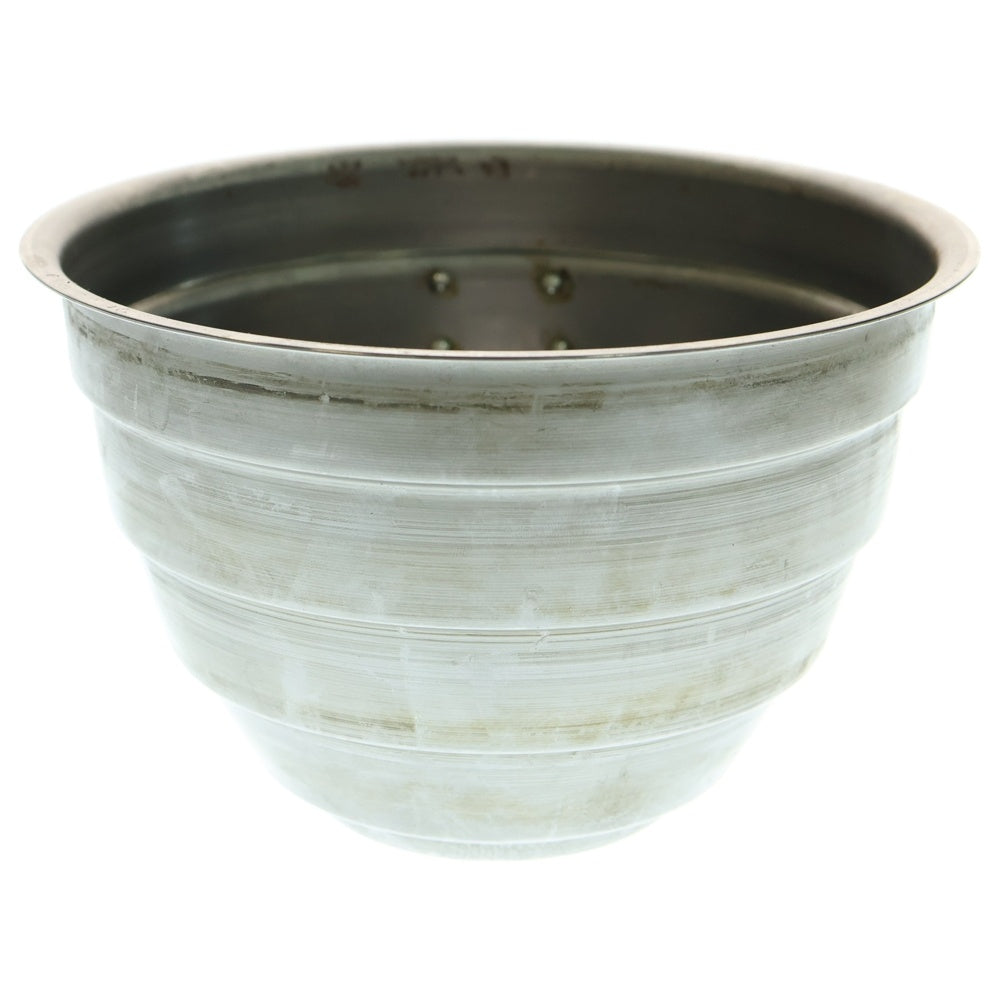 m&m(エムアンドエム) ×MASSES POT TYPE 4 - TERMIT STEEL / LARGE マシス ターミット 鉄鉢 ポット シルバー