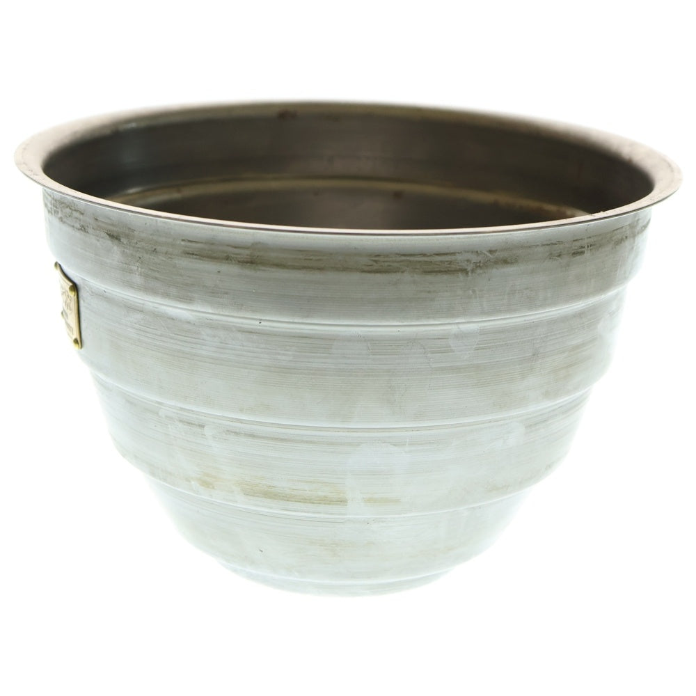 m&m(エムアンドエム) ×MASSES POT TYPE 4 - TERMIT STEEL / LARGE マシス ターミット 鉄鉢 ポット シルバー