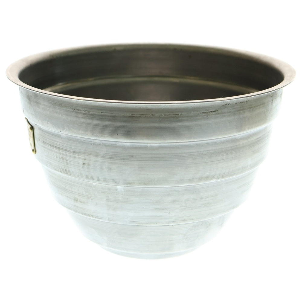 m&m(エムアンドエム) ×MASSES POT TYPE 4 - TERMIT STEEL / LARGE マシス ターミット 鉄鉢 ポット シルバー