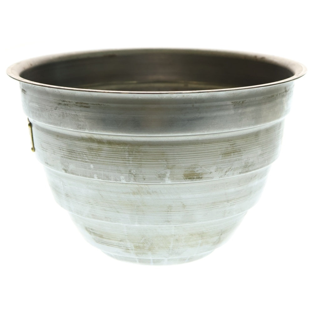 m&m(エムアンドエム) ×MASSES POT TYPE 4 - TERMIT STEEL / LARGE マシス ターミット 鉄鉢 ポット シルバー