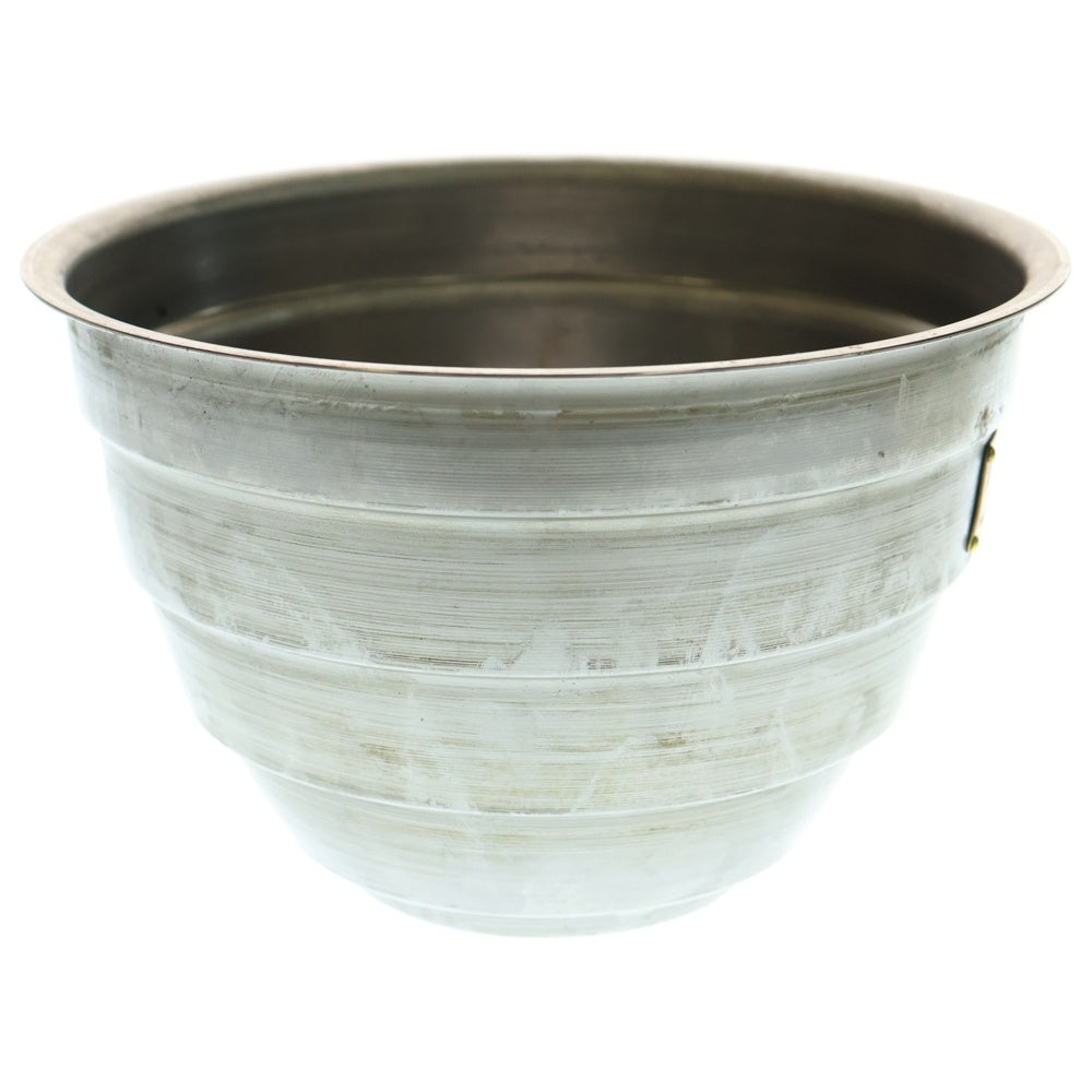 m&m(エムアンドエム) ×MASSES POT TYPE 4 - TERMIT STEEL / LARGE マシス ターミット 鉄鉢 ポット シルバー