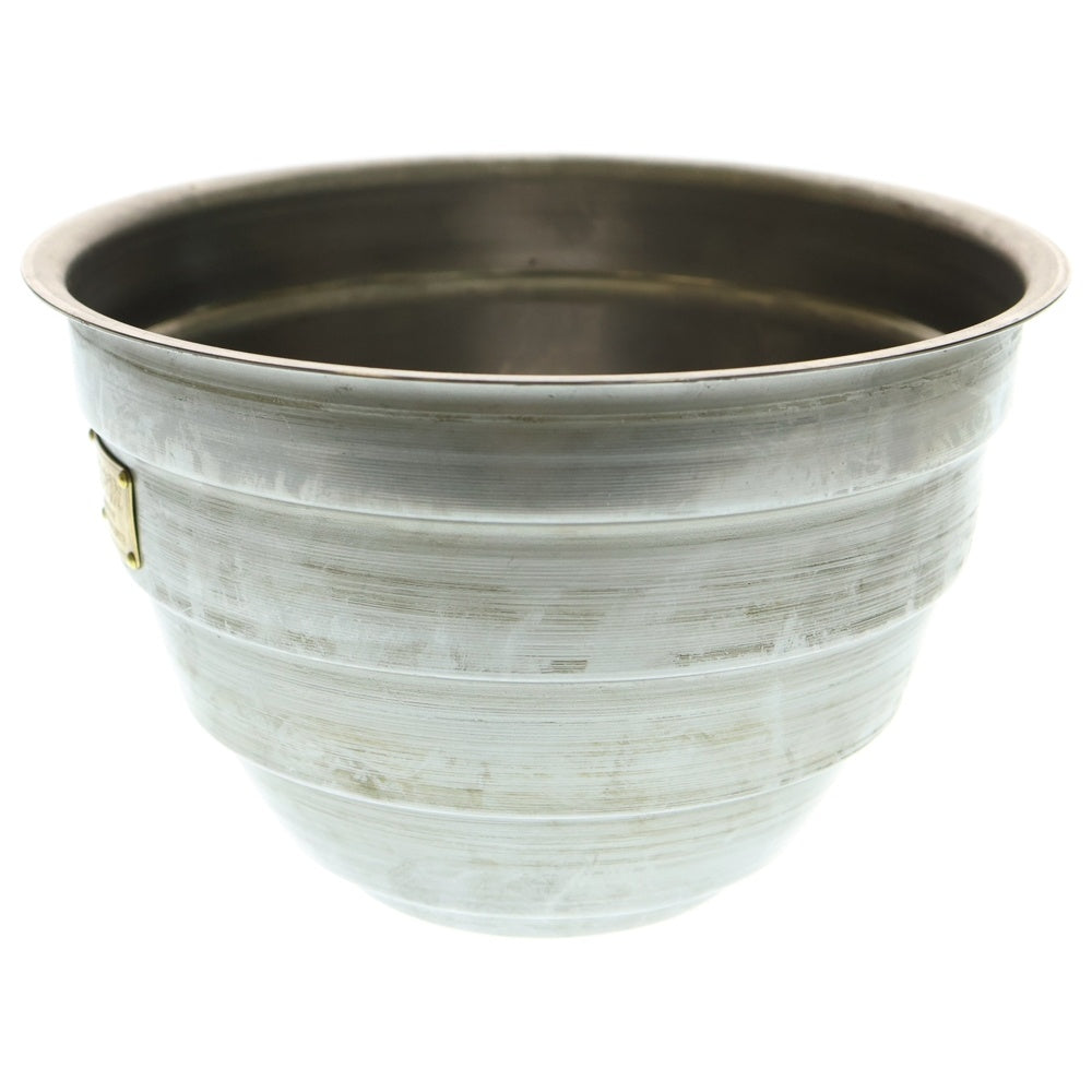 m&m(エムアンドエム) ×MASSES POT TYPE 4 - TERMIT STEEL / LARGE マシス ターミット 鉄鉢 ポット シルバー