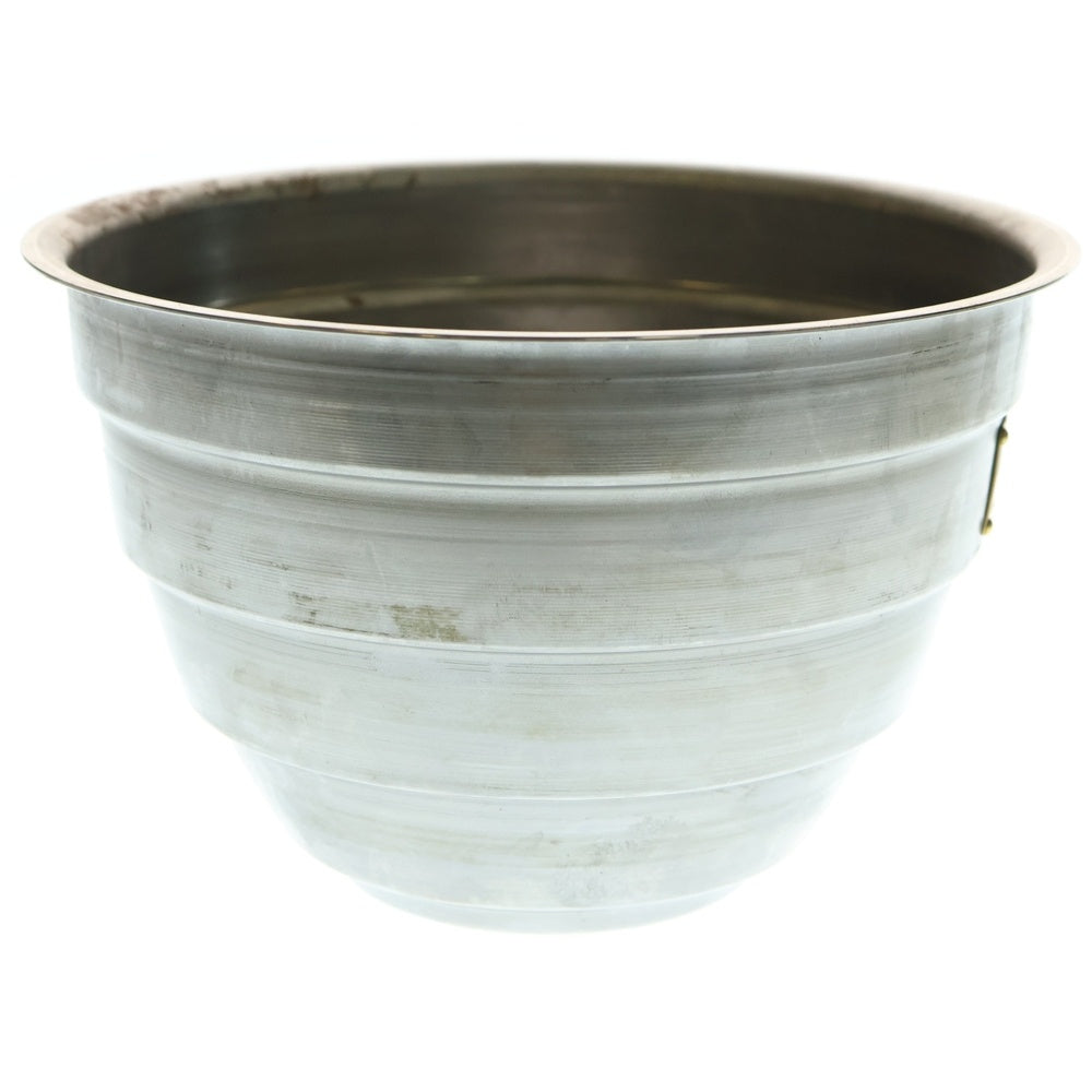 m&m(エムアンドエム) ×MASSES POT TYPE 4 - TERMIT STEEL / LARGE マシス ターミット 鉄鉢 ポット シルバー