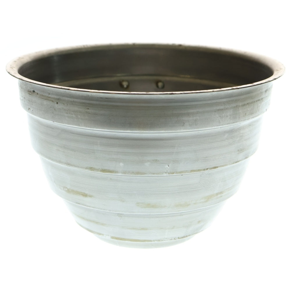 m&m(エムアンドエム) ×MASSES POT TYPE 4 - TERMIT STEEL / LARGE マシス ターミット 鉄鉢 ポット シルバー