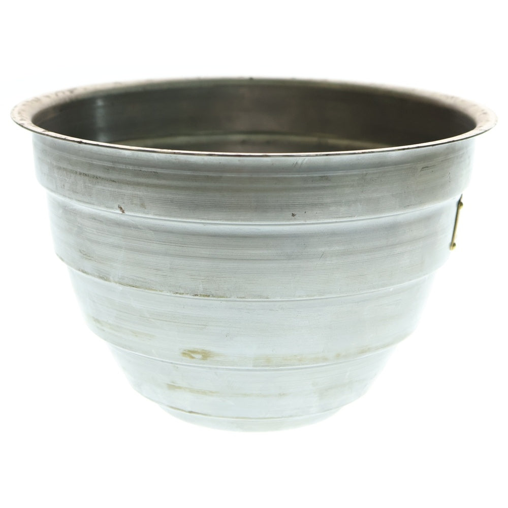 m&m(エムアンドエム) ×MASSES POT TYPE 4 - TERMIT STEEL / LARGE マシス ターミット 鉄鉢 ポット シルバー