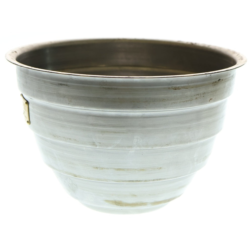 m&m(エムアンドエム) ×MASSES POT TYPE 4 - TERMIT STEEL / LARGE マシス ターミット 鉄鉢 ポット シルバー