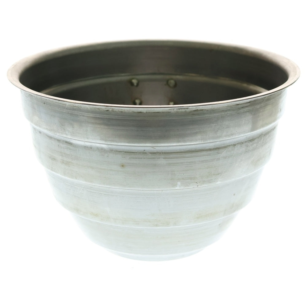 m&m(エムアンドエム) ×MASSES POT TYPE 4 - TERMIT STEEL / LARGE マシス ターミット 鉄鉢 ポット シルバー