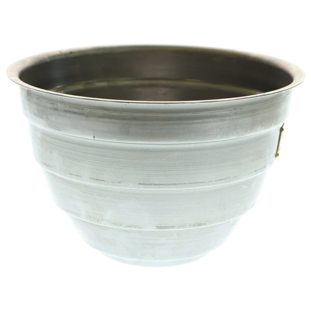 m&m(エムアンドエム) ×MASSES POT TYPE 4 - TERMIT STEEL / LARGE マシス ターミット 鉄鉢 ポット シルバー