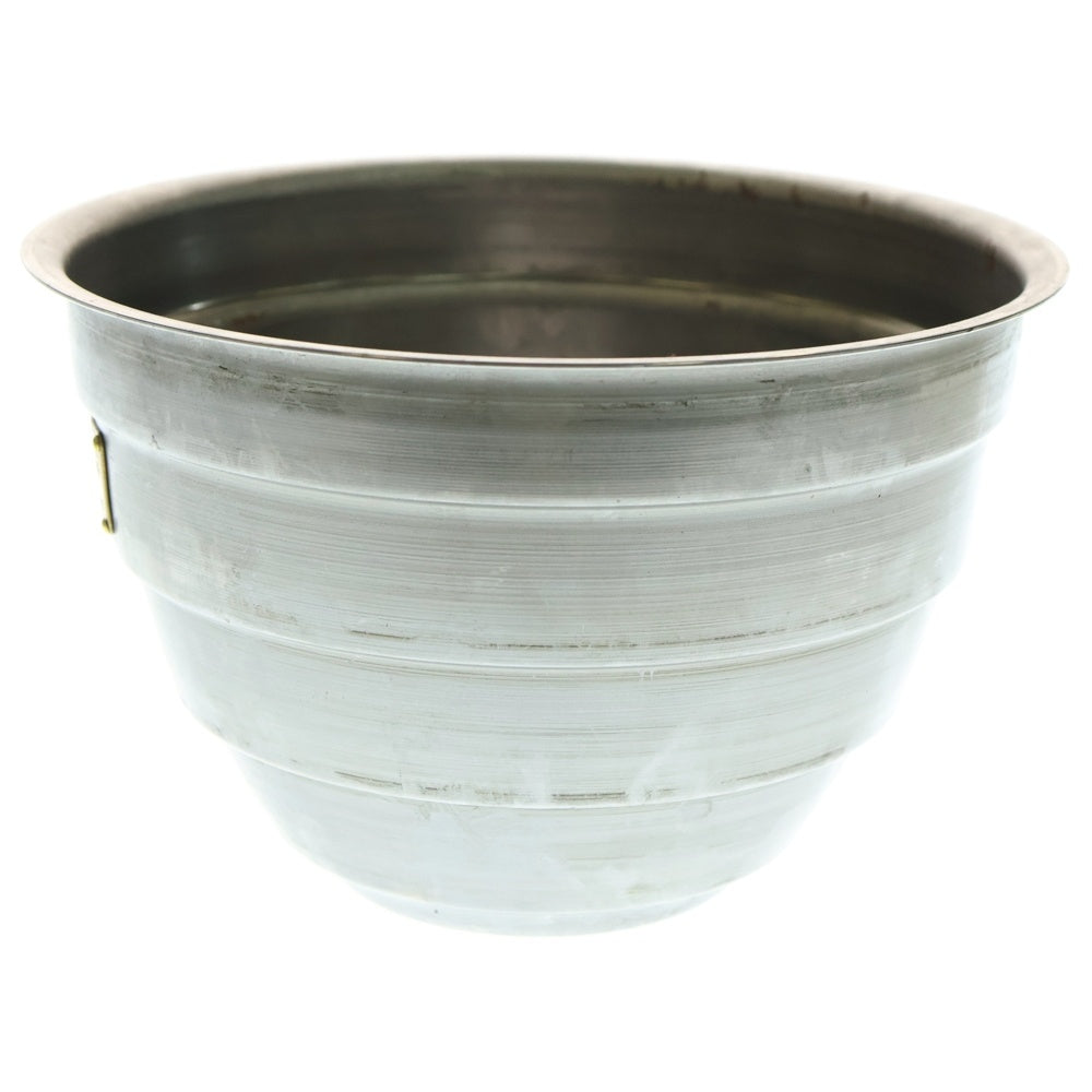 m&m(エムアンドエム) ×MASSES POT TYPE 4 - TERMIT STEEL / LARGE マシス ターミット 鉄鉢 ポット シルバー