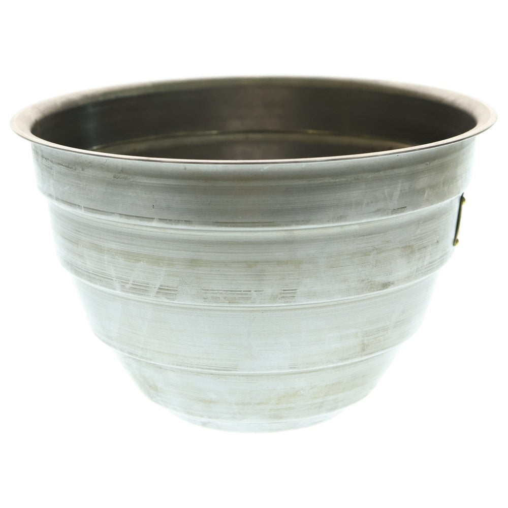 m&m(エムアンドエム) ×MASSES POT TYPE 4 - TERMIT STEEL / LARGE マシス ターミット 鉄鉢 ポット シルバー