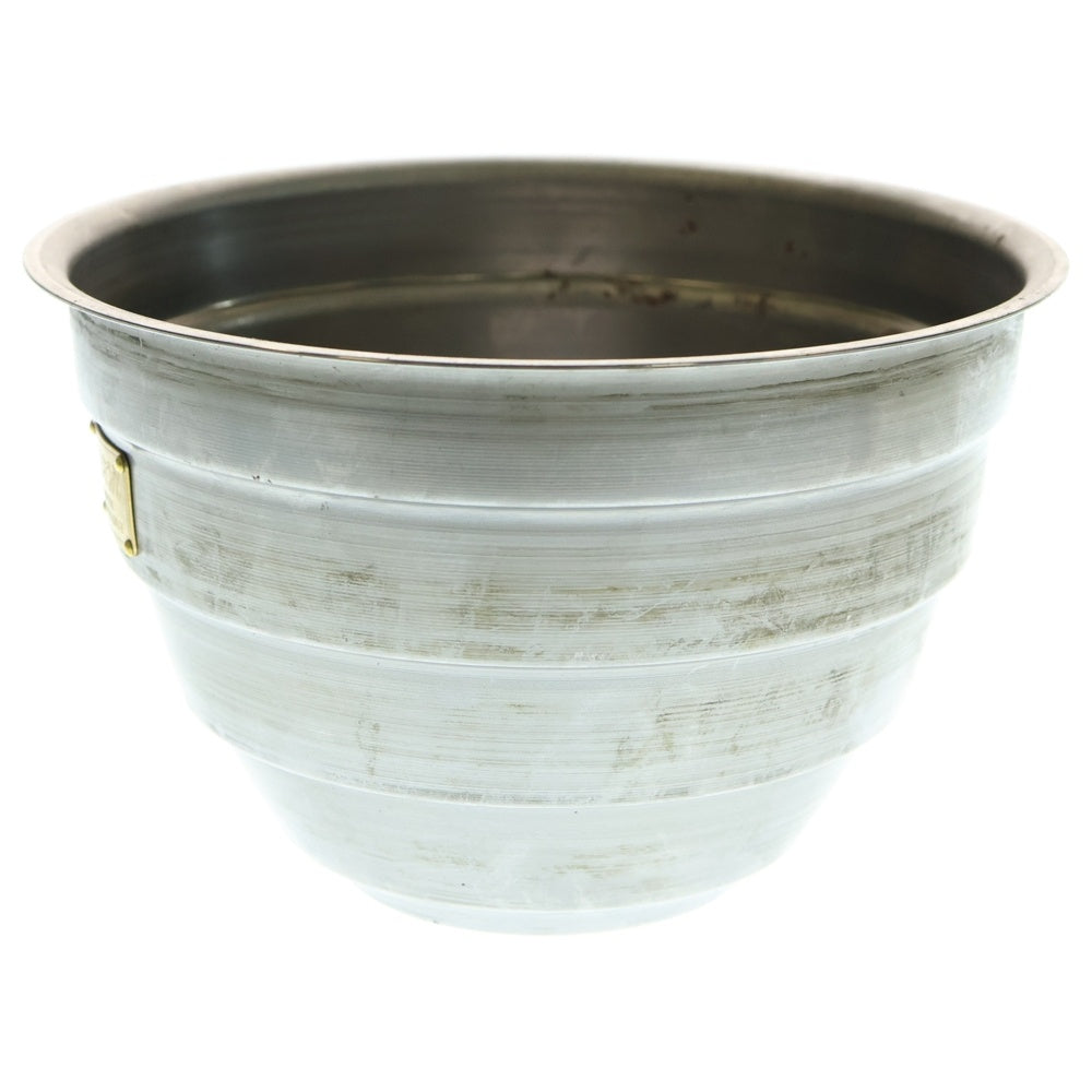 m&m(エムアンドエム) ×MASSES POT TYPE 4 - TERMIT STEEL / LARGE マシス ターミット 鉄鉢 ポット シルバー