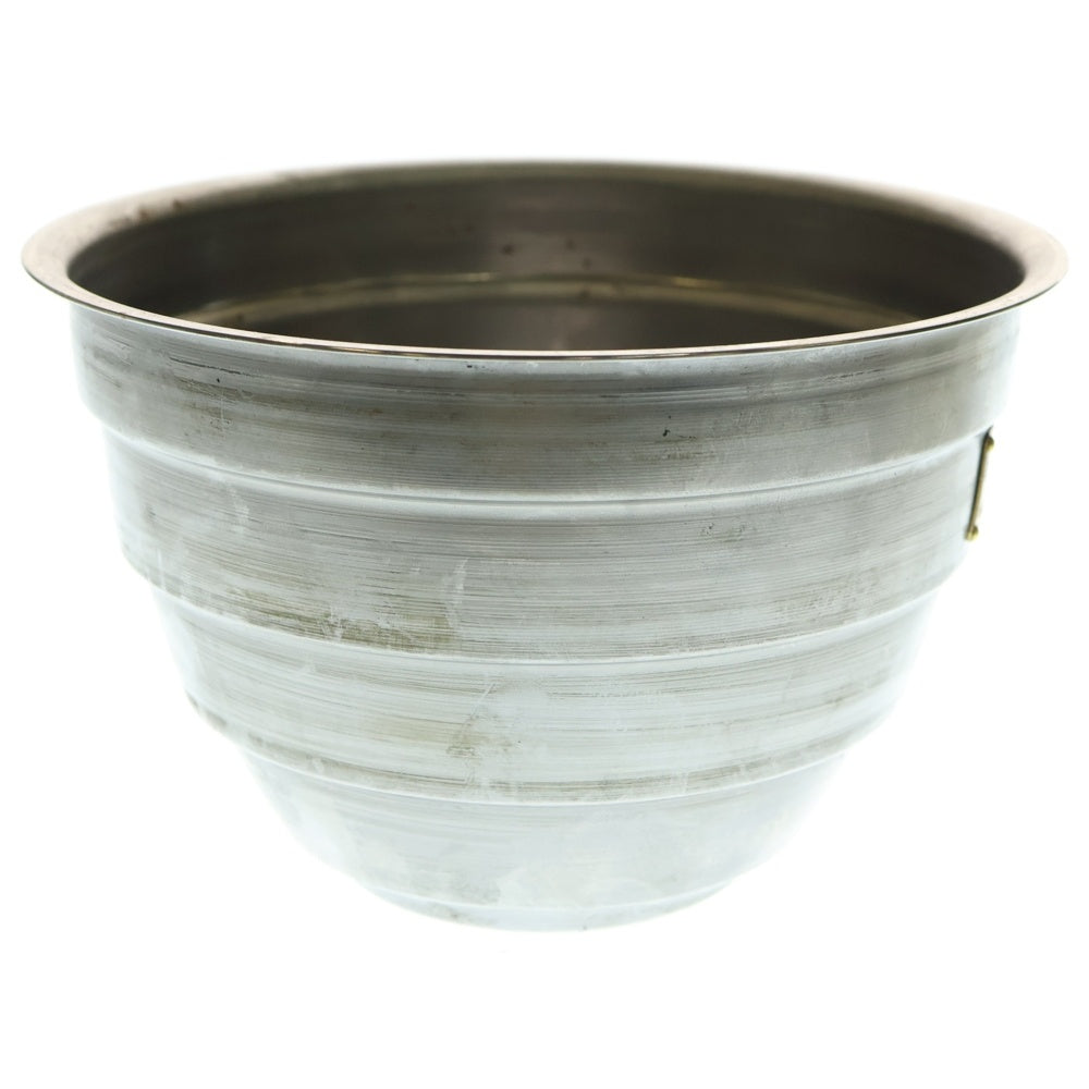 m&m(エムアンドエム) ×MASSES POT TYPE 4 - TERMIT STEEL / LARGE マシス ターミット 鉄鉢 ポット シルバー