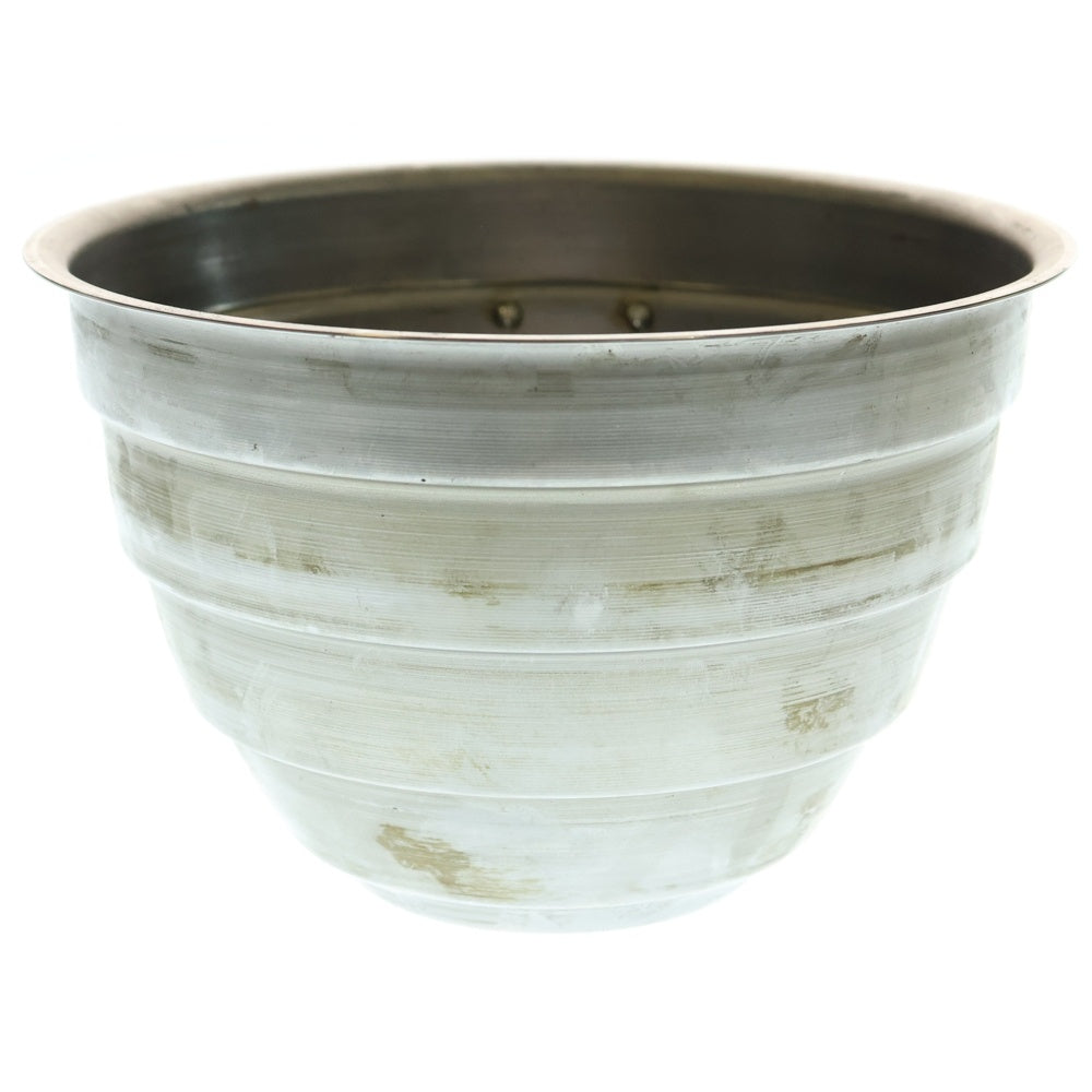 m&m(エムアンドエム) ×MASSES POT TYPE 4 - TERMIT STEEL / LARGE マシス ターミット 鉄鉢 ポット シルバー