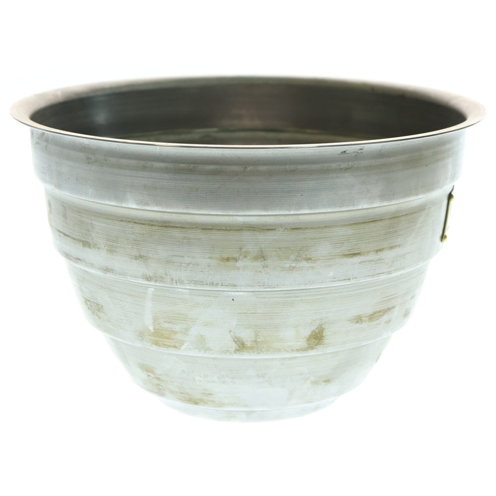 m&m(エムアンドエム) ×MASSES POT TYPE 4 - TERMIT STEEL / LARGE マシス ターミット 鉄鉢 ポット シルバー