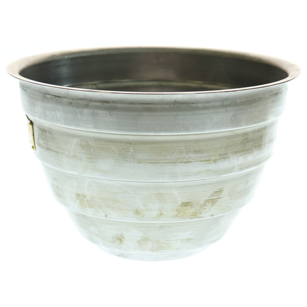 m&m(エムアンドエム) ×MASSES POT TYPE 4 - TERMIT STEEL / LARGE マシス ターミット 鉄鉢 ポット シルバー