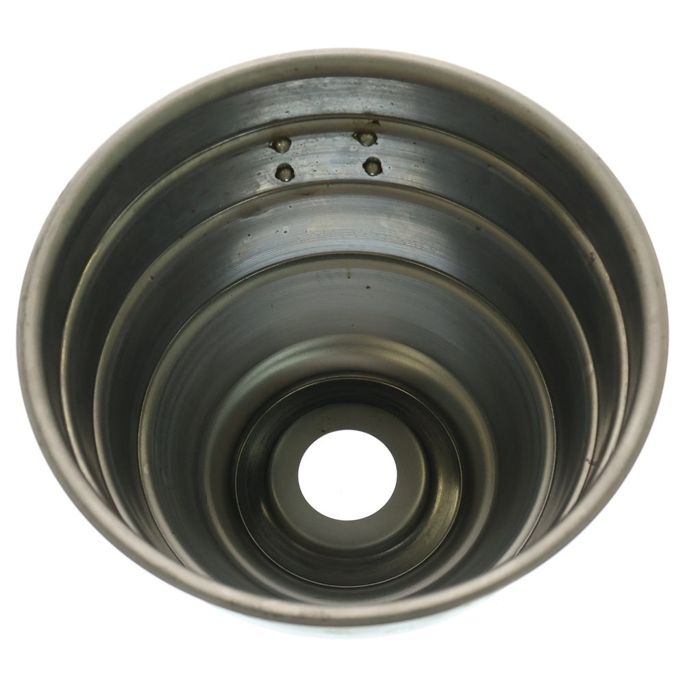 m&m(エムアンドエム) ×MASSES POT TYPE 4 - TERMIT STEEL / LARGE マシス ターミット 鉄鉢 ポット シルバー