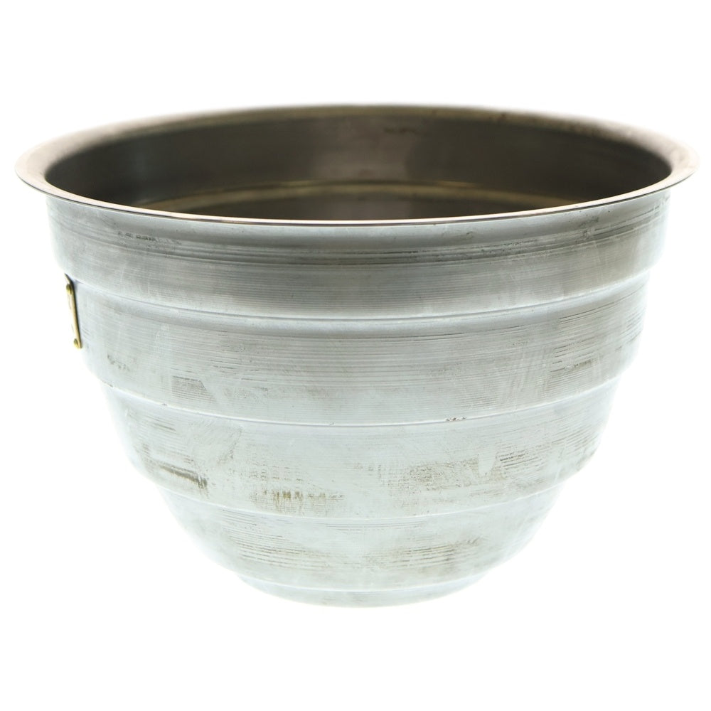 m&m(エムアンドエム) ×MASSES POT TYPE 4 - TERMIT STEEL / LARGE マシス ターミット 鉄鉢 ポット シルバー