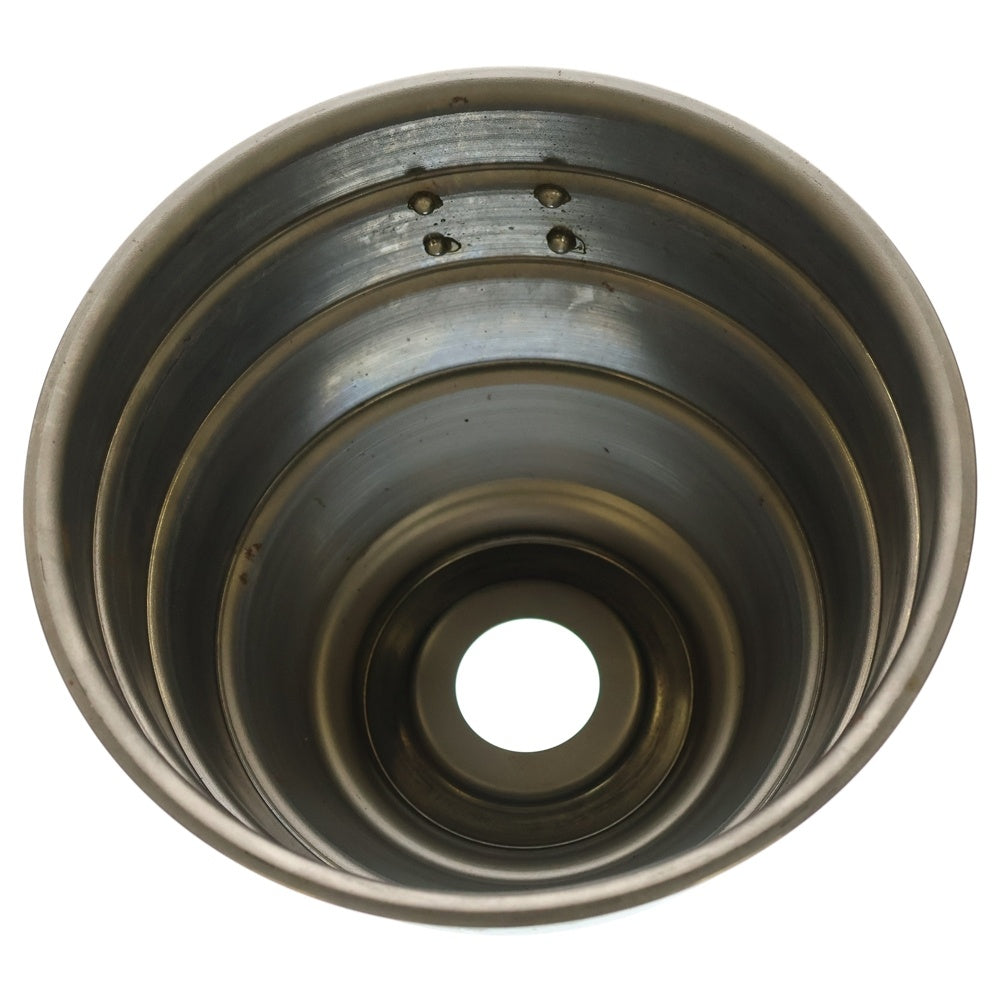 m&m(エムアンドエム) ×MASSES POT TYPE 4 - TERMIT STEEL / LARGE マシス ターミット 鉄鉢 ポット シルバー