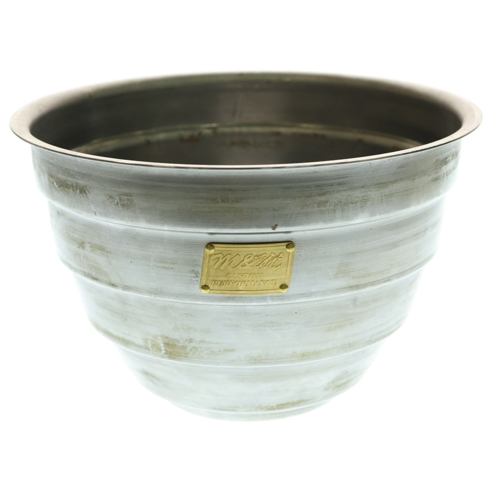 m&m(エムアンドエム) ×MASSES POT TYPE 4 - TERMIT STEEL / LARGE マシス ターミット 鉄鉢 ポット シルバー