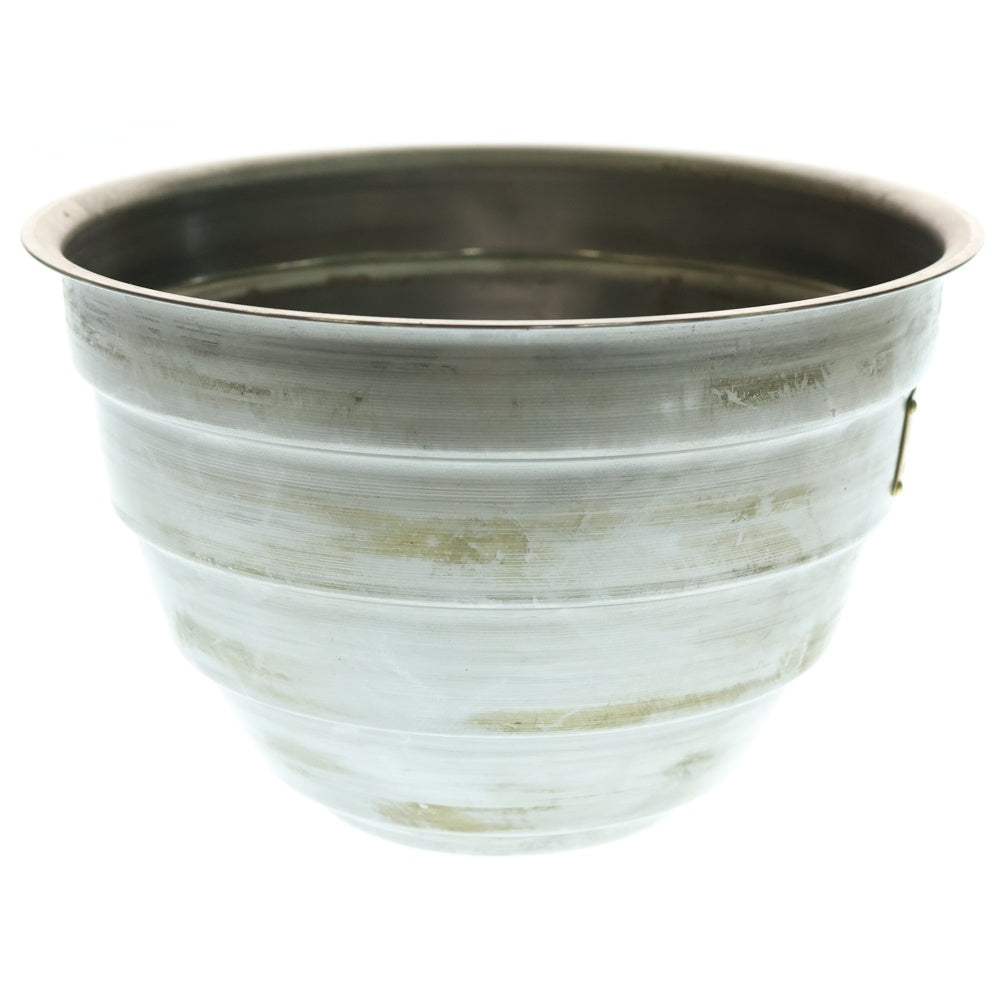 m&m(エムアンドエム) ×MASSES POT TYPE 4 - TERMIT STEEL / LARGE マシス ターミット 鉄鉢 ポット シルバー