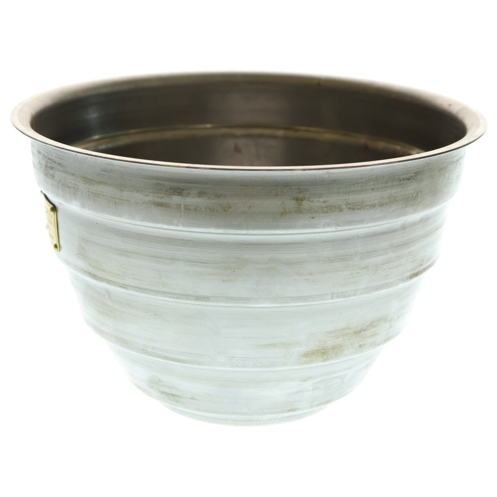 m&m(エムアンドエム) ×MASSES POT TYPE 4 - TERMIT STEEL / LARGE マシス ターミット 鉄鉢 ポット シルバー