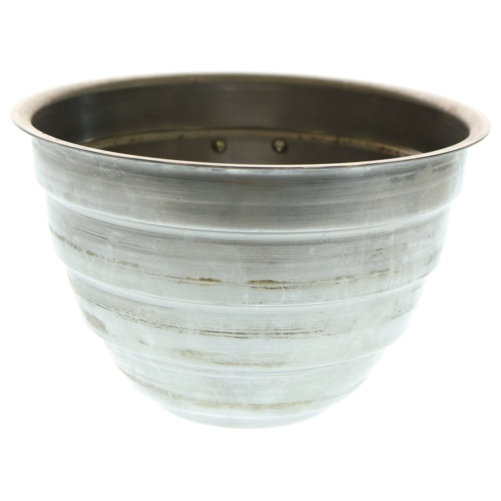 m&m(エムアンドエム) ×MASSES POT TYPE 4 - TERMIT STEEL / LARGE マシス ターミット 鉄鉢 ポット シルバー