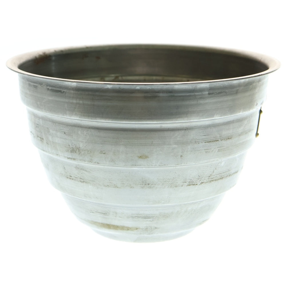 m&m(エムアンドエム) ×MASSES POT TYPE 4 - TERMIT STEEL / LARGE マシス ターミット 鉄鉢 ポット シルバー