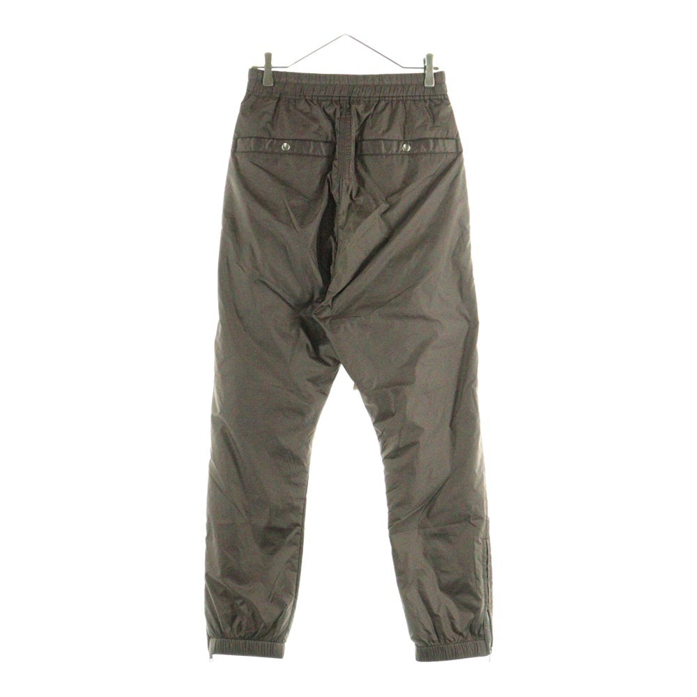 Rick Owens(リックオウエンス) 18AW NYLON TRACK PANTS ナイロン サイドジップ ドローストリング トラックパンツ ブラウン RU18F1388-EV