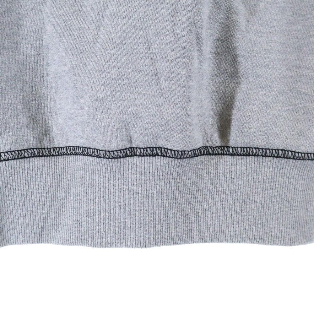 ADSB ANDERSSON BELL(アンダースンベル) ローズ 刺繍 クルーネックスウェットトレーナー グレー