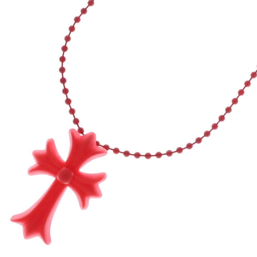 CHROME HEARTS(クロムハーツ) RUBBER CH CRS SML スモールCHクロス ラバーネックレス シリコン レッド BCA306