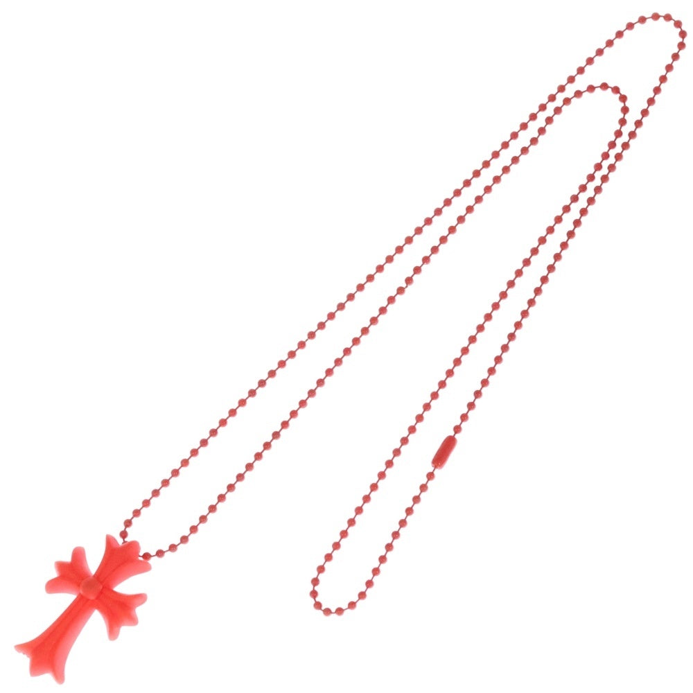 CHROME HEARTS(クロムハーツ) RUBBER CH CRS SML スモールCHクロス ラバーネックレス シリコン レッド BCA306