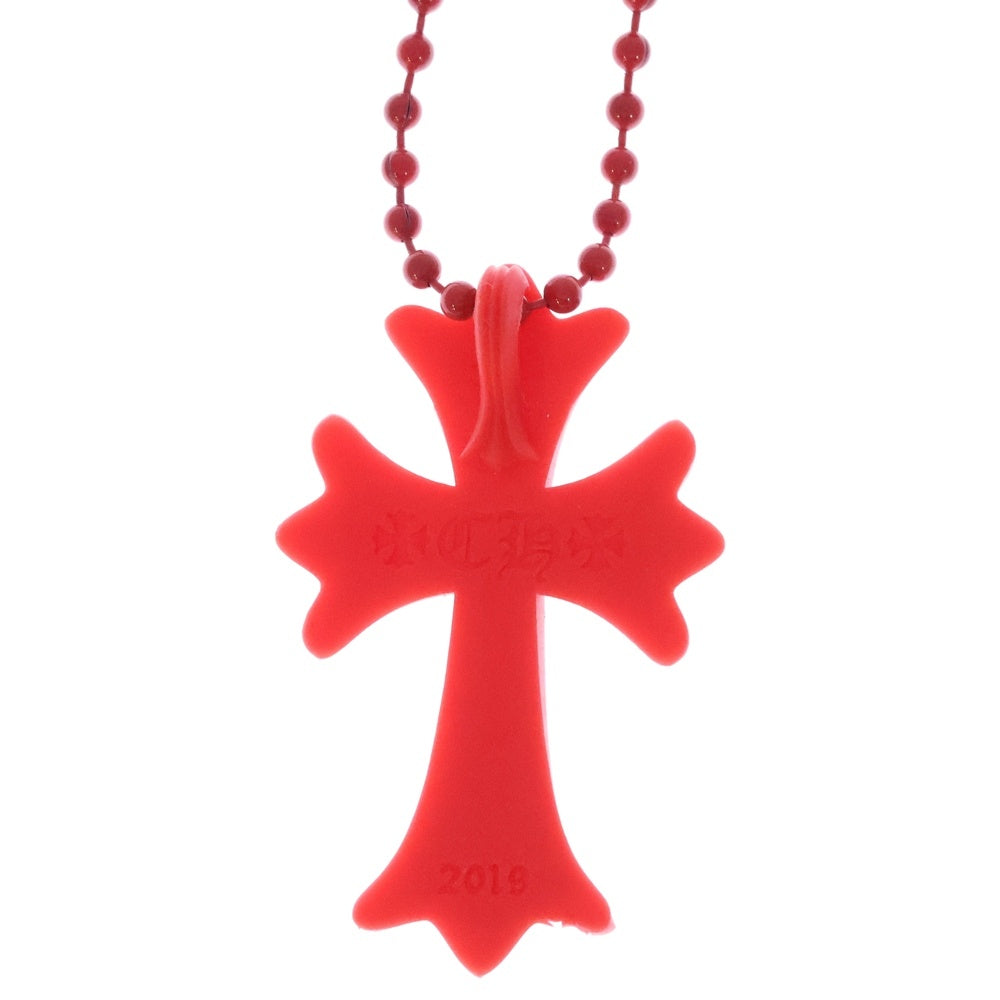 CHROME HEARTS(クロムハーツ) RUBBER CH CRS SML スモールCHクロス ラバーネックレス シリコン レッド BCA306