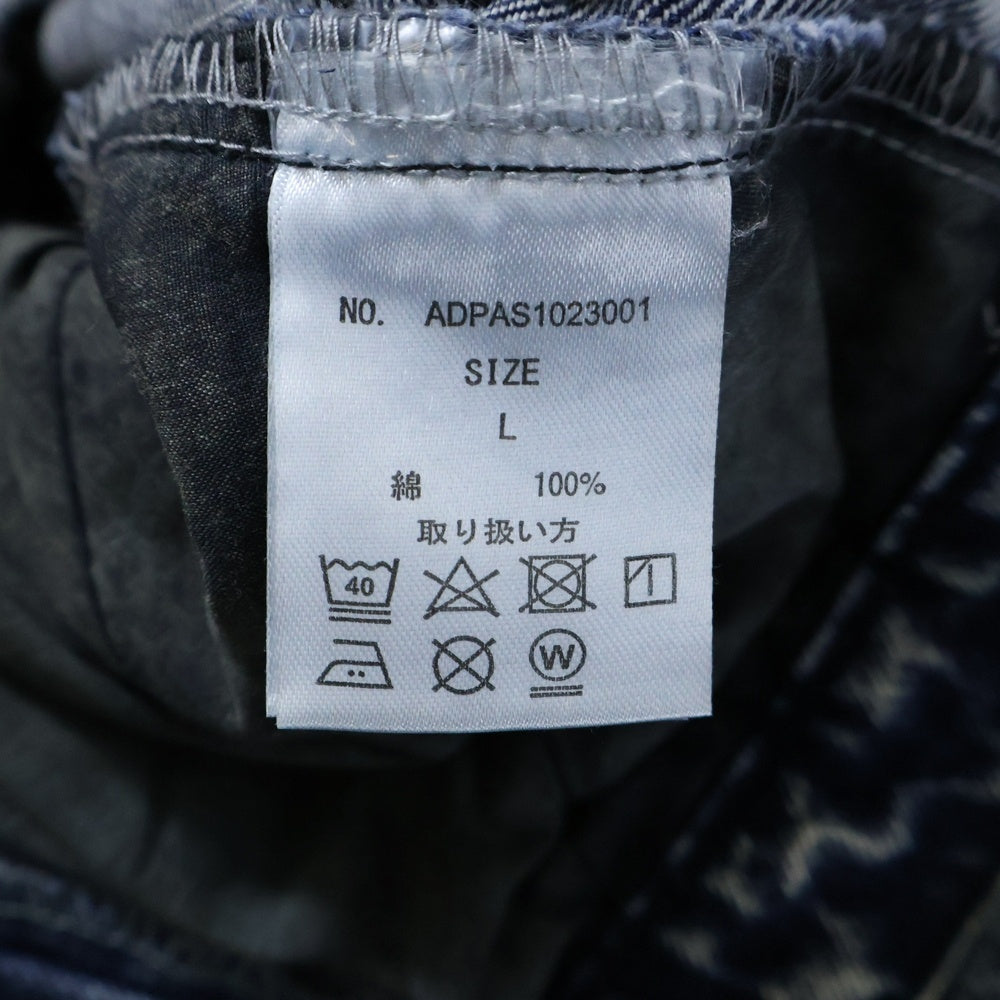 ADRER(アドラー) ヴィンテージ メイクワイドテーパードデニムパンツ インディゴ ADPAS1023001