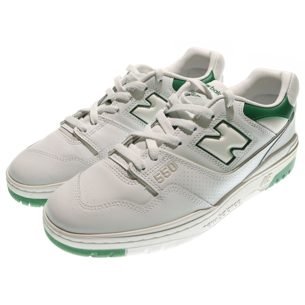 New Balance(ニューバランス) BB550SWB 550 ローカットスニーカー ホワイト/グリーン US9.5/27.5cm